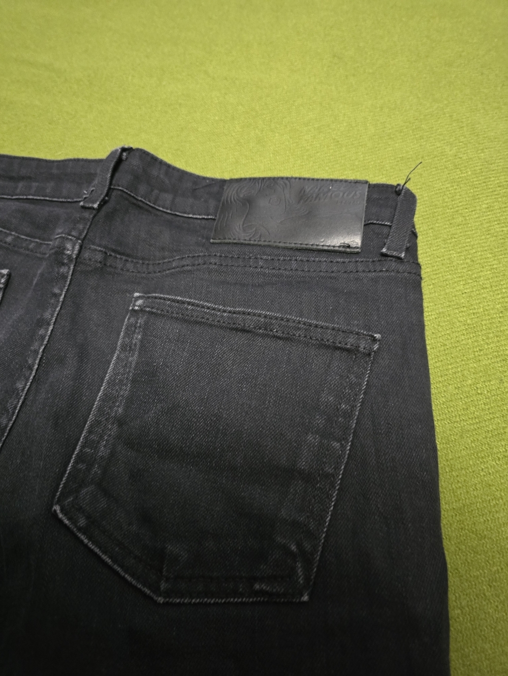 Men's Naked And Famous Black Jeans